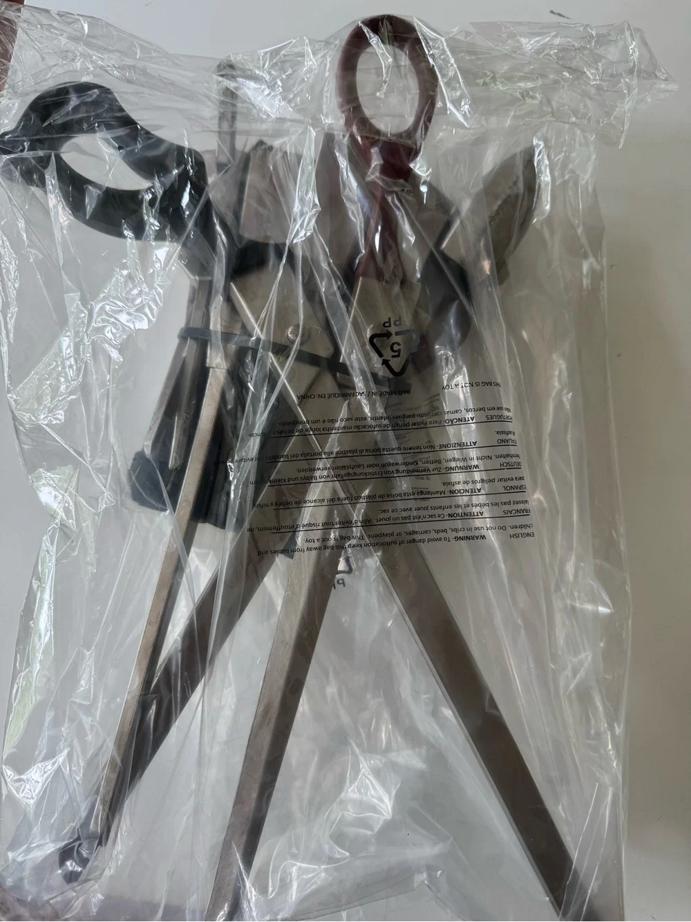 Horror Scissor Hand Party Prop - Black and Brown